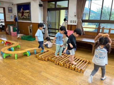 6月21日　雨の日の室内遊び