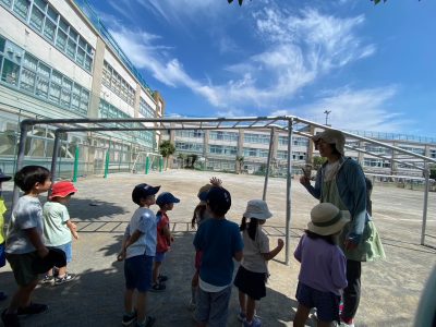 9月6日　学校の校庭見学