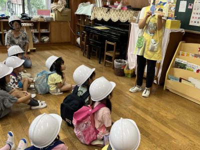 7月16日　引き渡し訓練・室内遊び