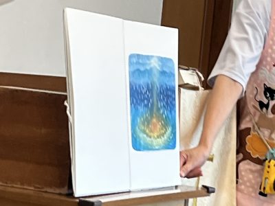 9月8日　合同礼拝「天地創造」・小学校の校庭