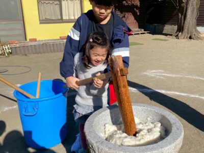1月10日　餅つき